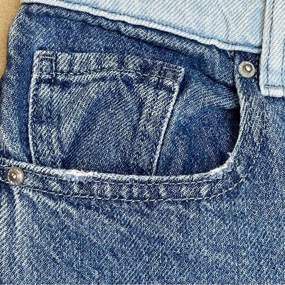 Pacsun Womens 26x31 Cropped Mom Jeans Patchwork Y2K Hippie Boho Festival Frayed - Picture 5 of 11